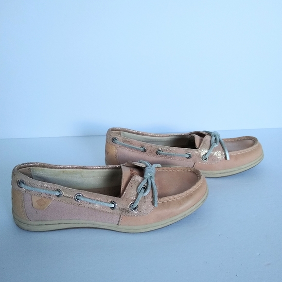 Women's Sperry Top Sider Size 6M Pink Leather Boat